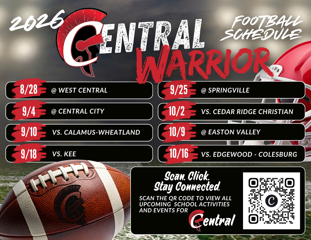 Central HS Football schedule