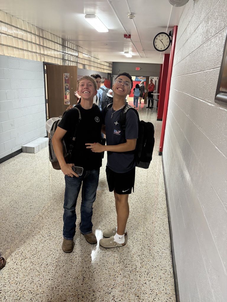 Kids on the first day of school