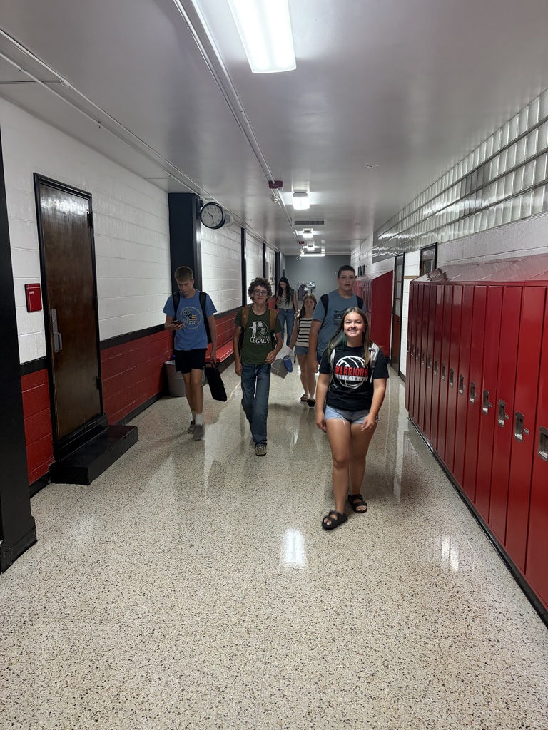 Kids on the first day of school