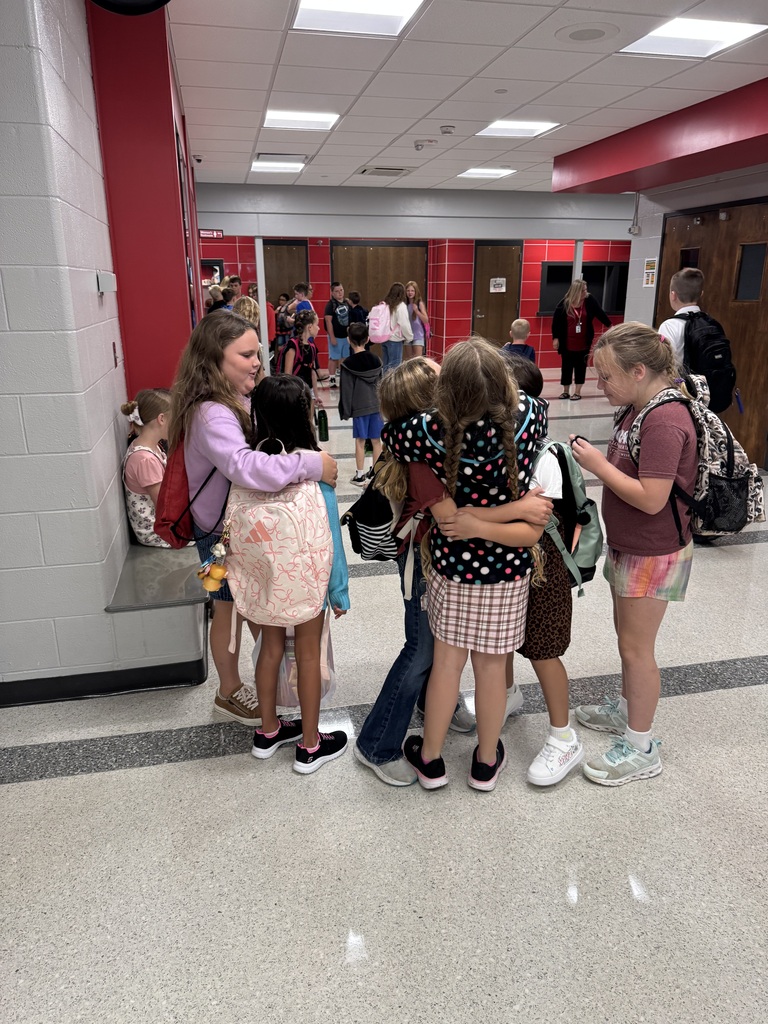 Kids on the first day of school