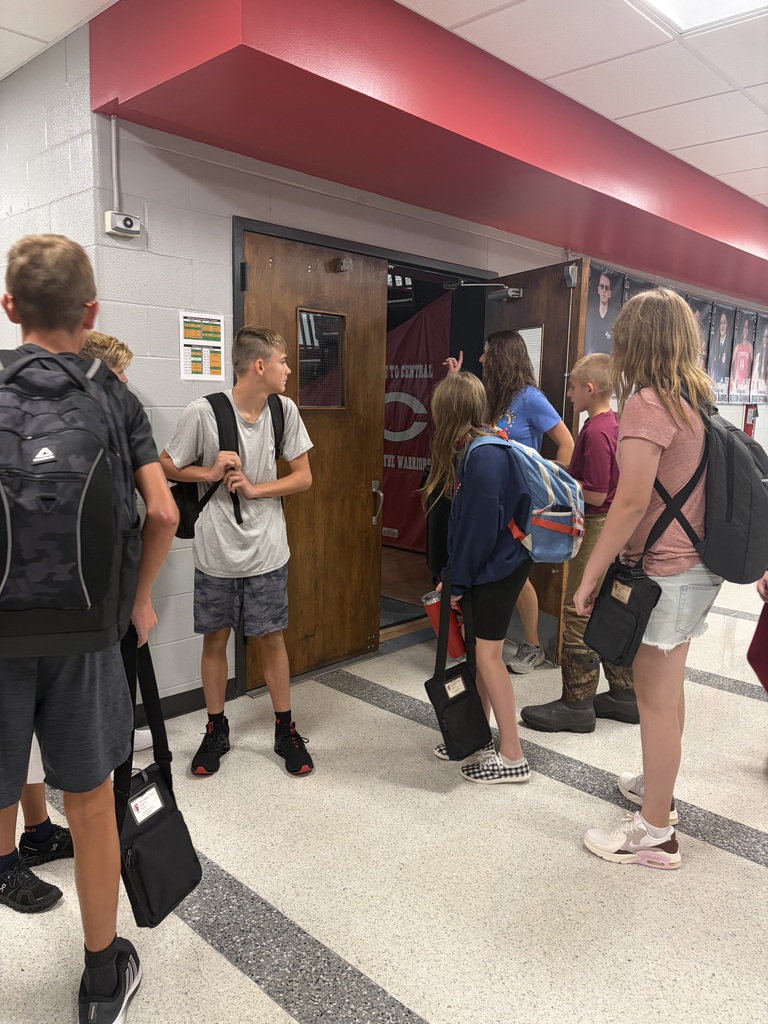 Kids on the first day of school