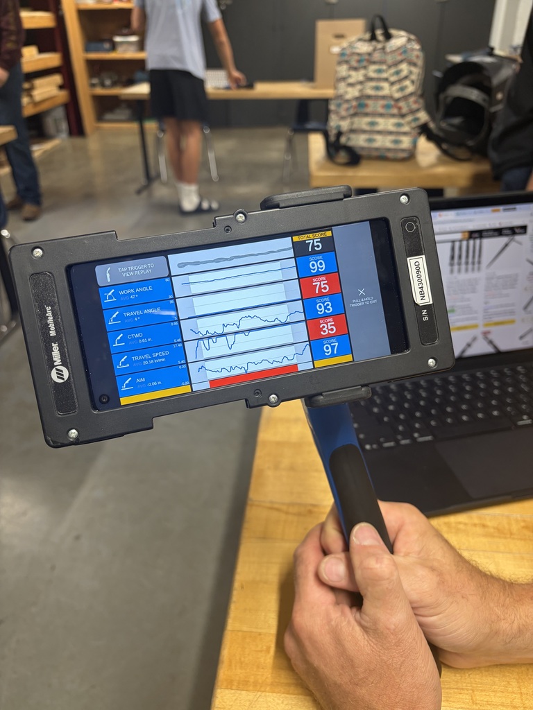 Welding simulator feedback