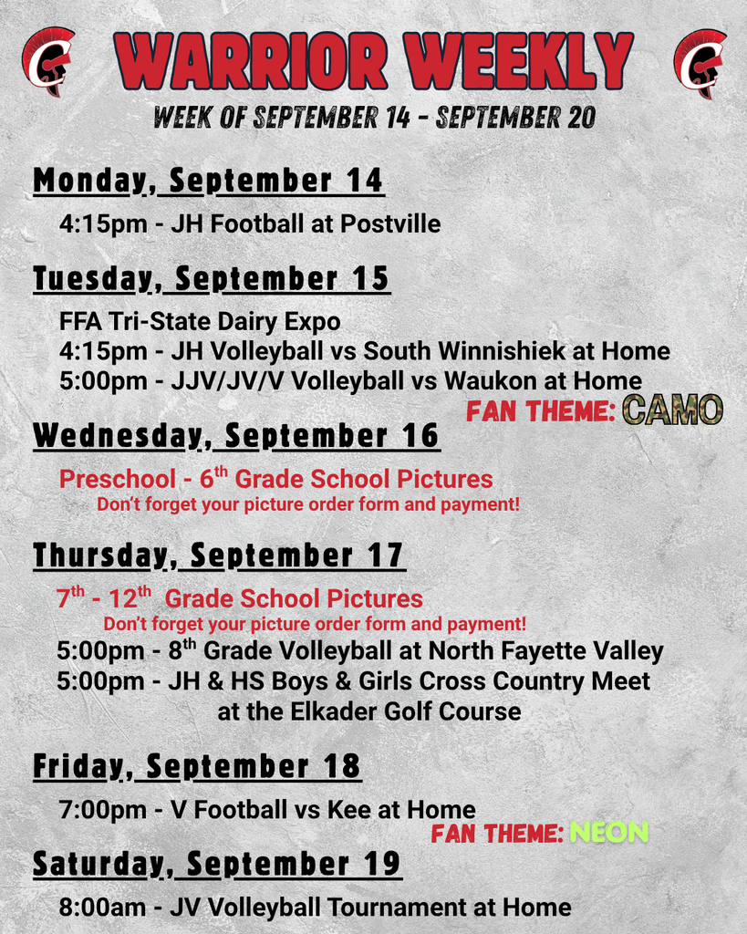 Warrior Weekly