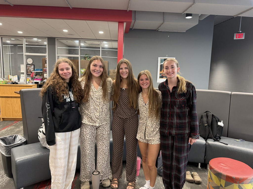 Students in the PJs