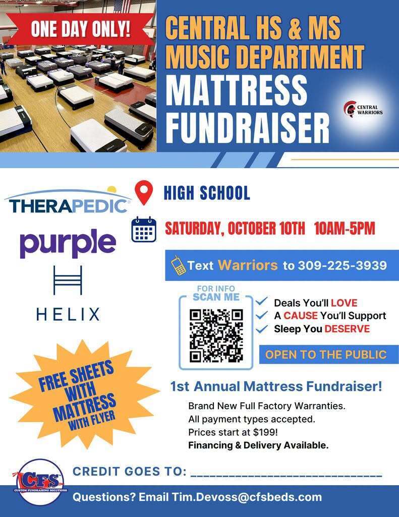 Mattress fundraiser