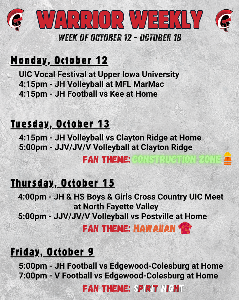 Warrior Weekly