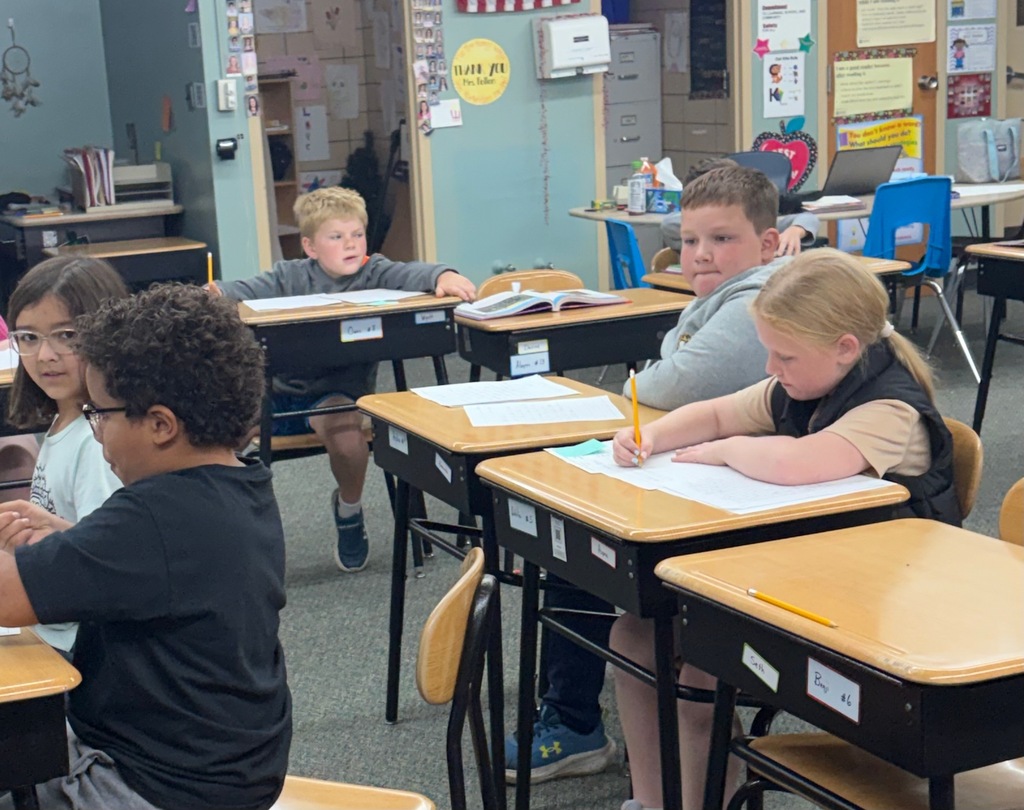 third graders writing letters