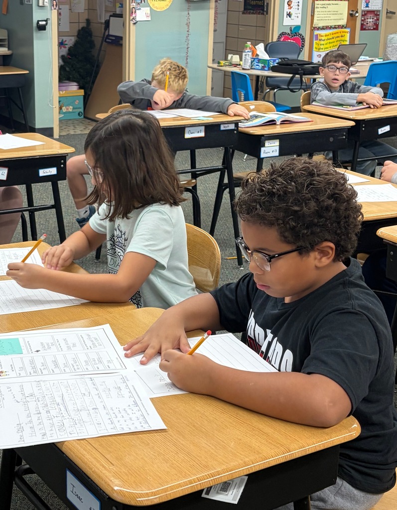 third graders writing letters