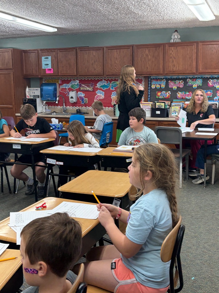 third graders writing letters