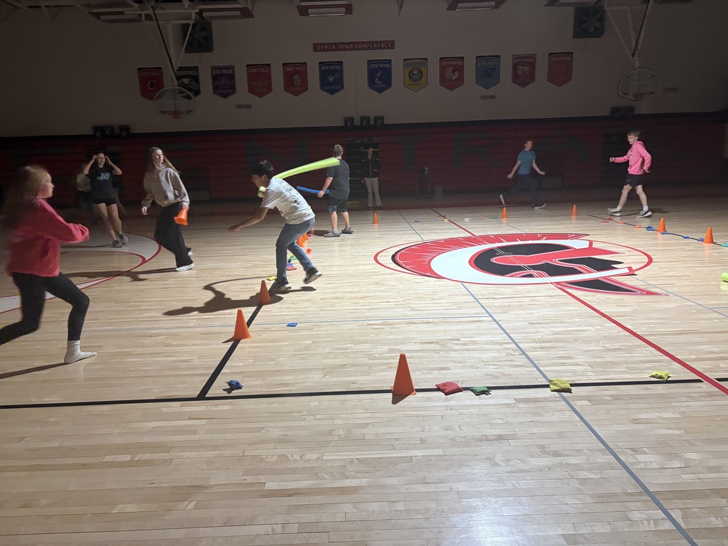 Students playing in PE