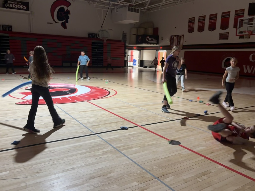 Students playing in PE