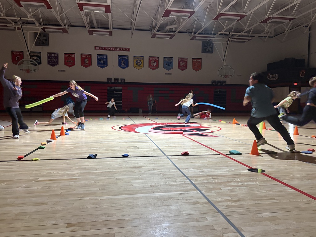 Students playing in PE
