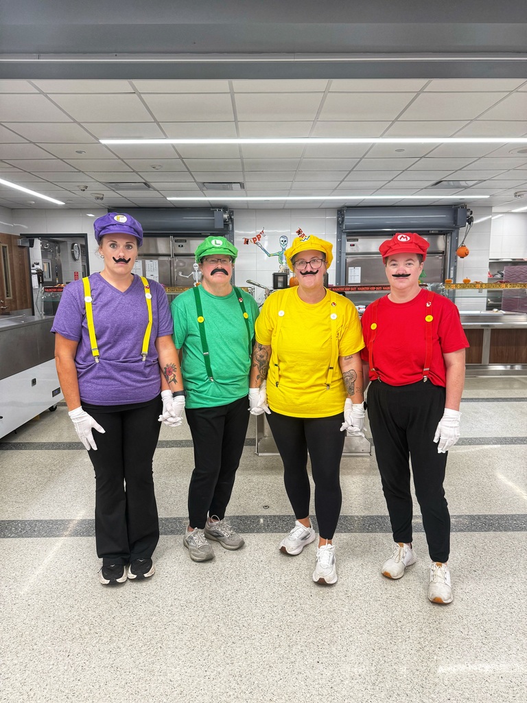 Kitchen staff as Mario Bros