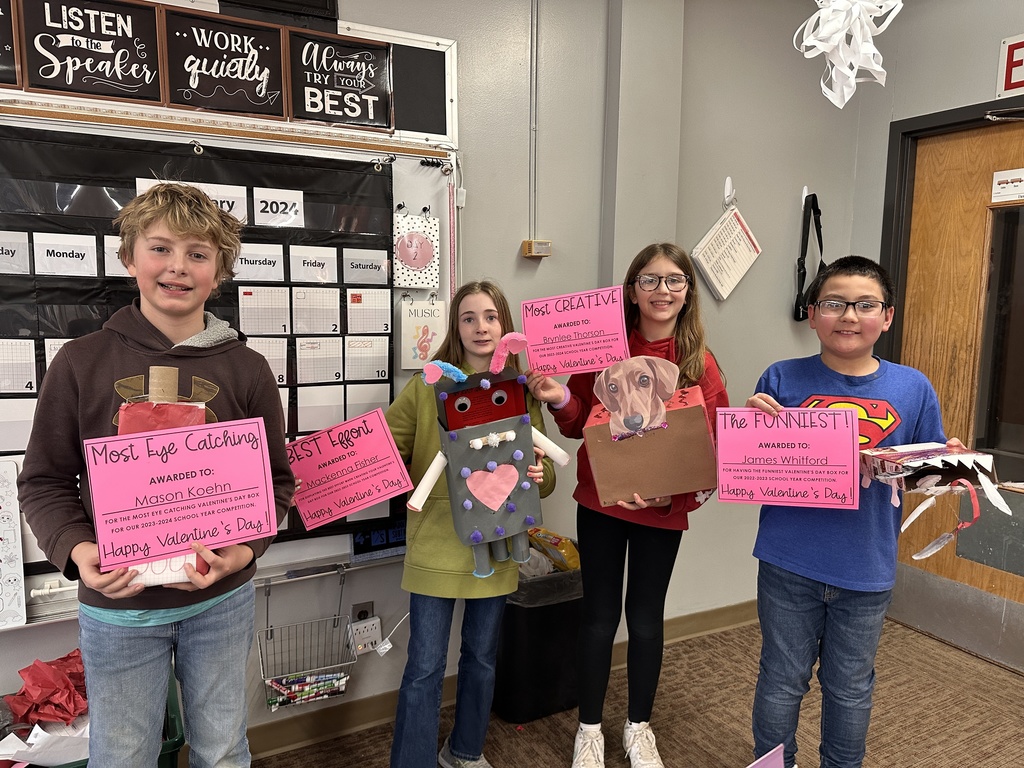 Mason-Most Eye Catching, MacKenna-Best Effort, Brynlee-Most Creative and James-The Funniest
