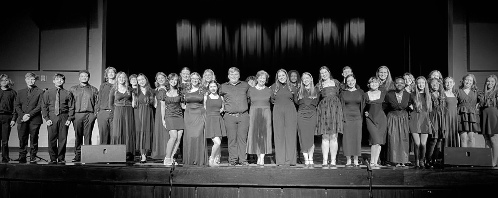 members of chs talented music lined up smiling for a photo