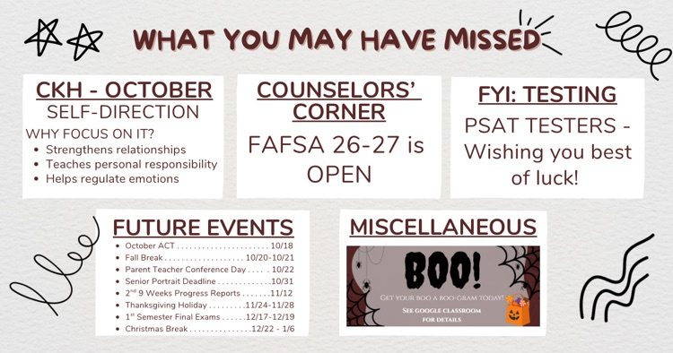 What You May Have Missed . . . 10/13