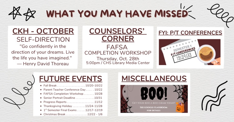 What You May Have Missed . . . 10/20