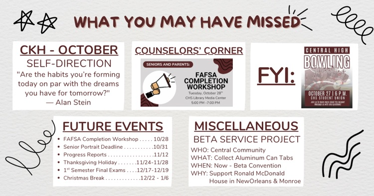 Wha You May Have Missed . . . 10/27