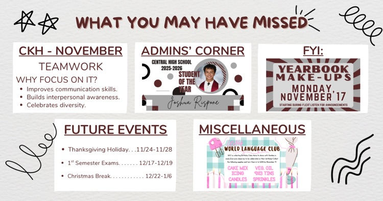 What You May Have Missed . . . 11/17