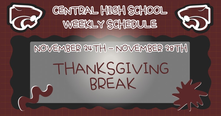 Weekly Schedule . . . 11/24