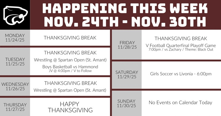 Happening This Week . . . 11/24