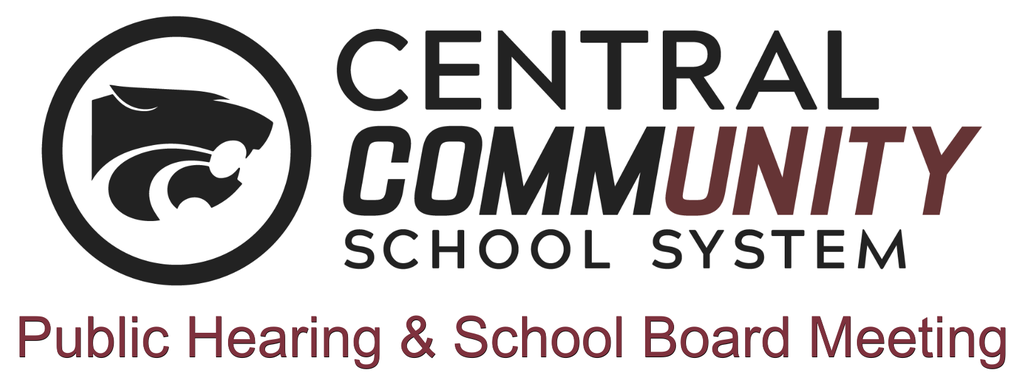 Central Community School System Public Hearing & School Board Meeting