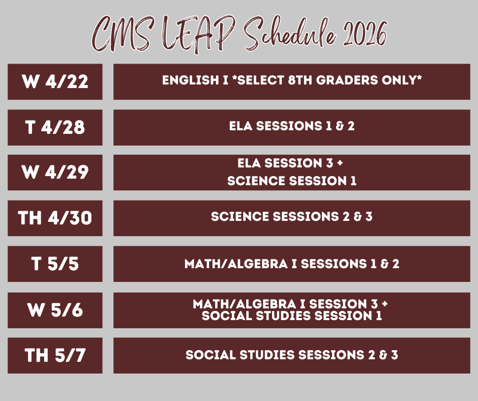 LEAP Schedule