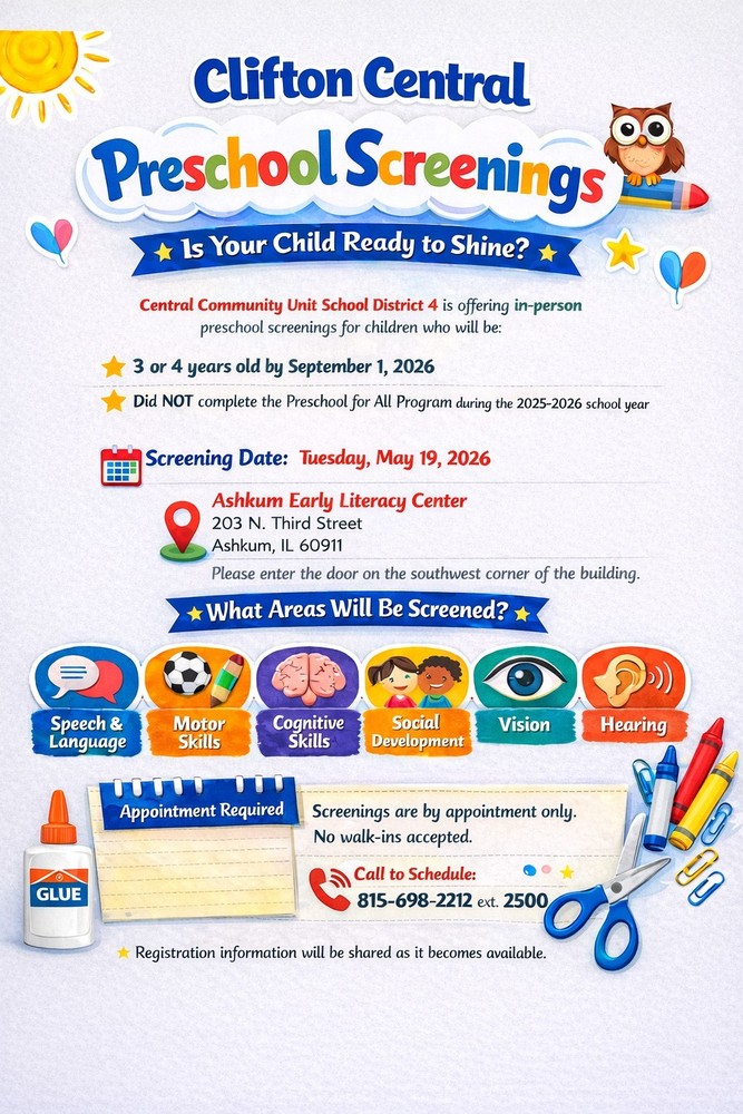 PreK Screening Flyer