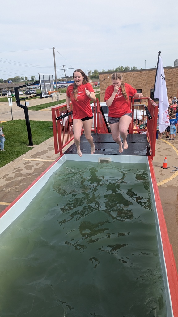 Students taking the plunge at the Cool School Polar Plunge