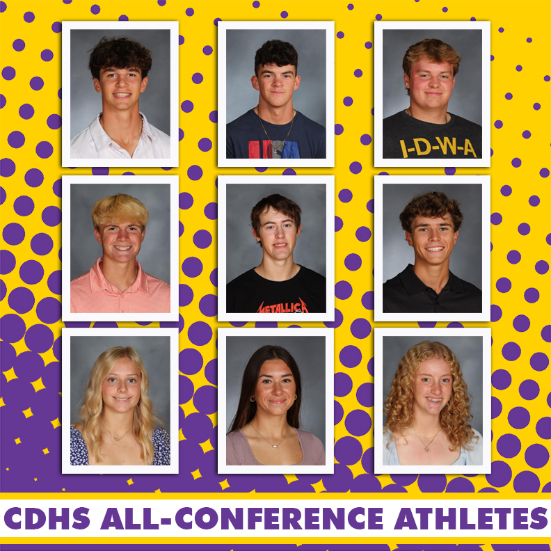 CDHS Softball and Baseball All-Conference athletes