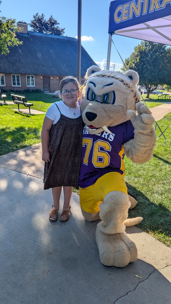 Slash hanging with out with Sabers at the DeWitt Farmers Market