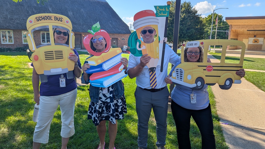 Administrators having fun at the DeWitt Farmers Market