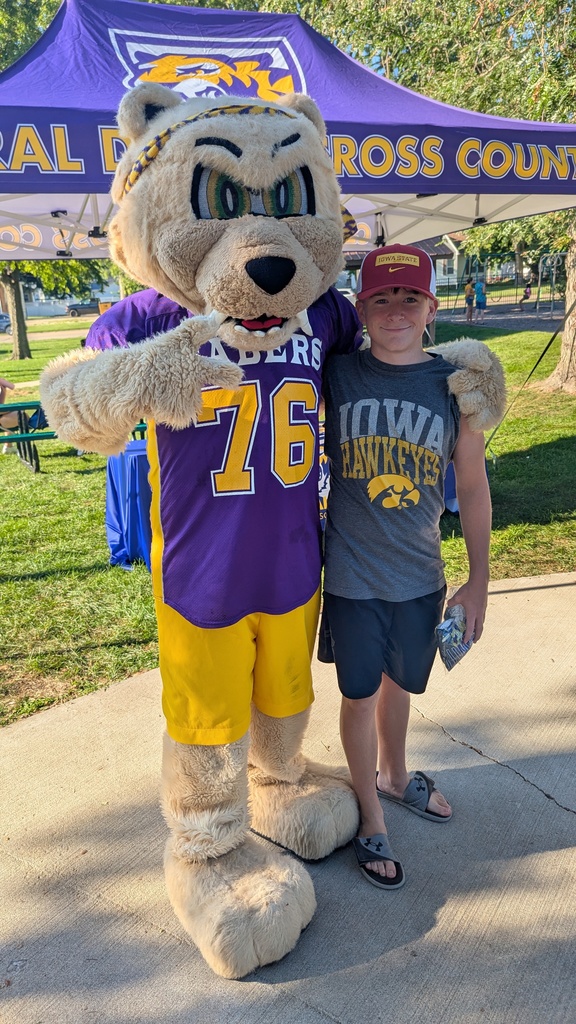 Slash hanging with out with Sabers at the DeWitt Farmers Market