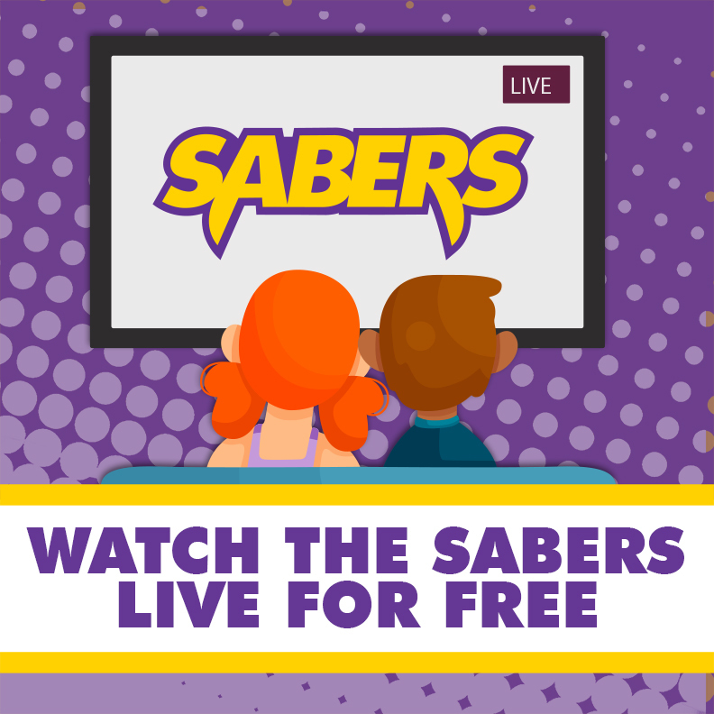 People watching Sabers on television