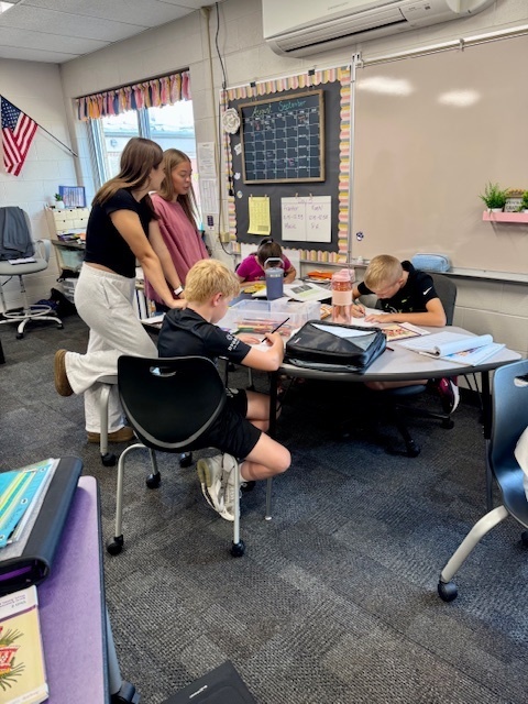 CDHS Spanish 3 & 4 students teamed up with 5th grade ELA for a special lesson on the Aztec, Inca, and Maya civilizations