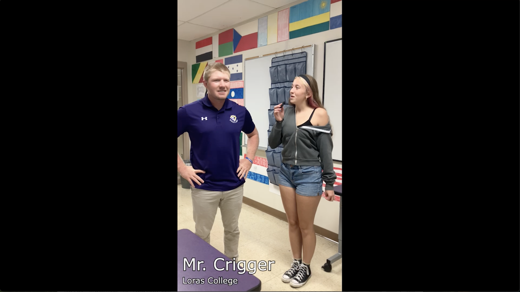 Niya Miller asks Mr. Crigger why he applied to college