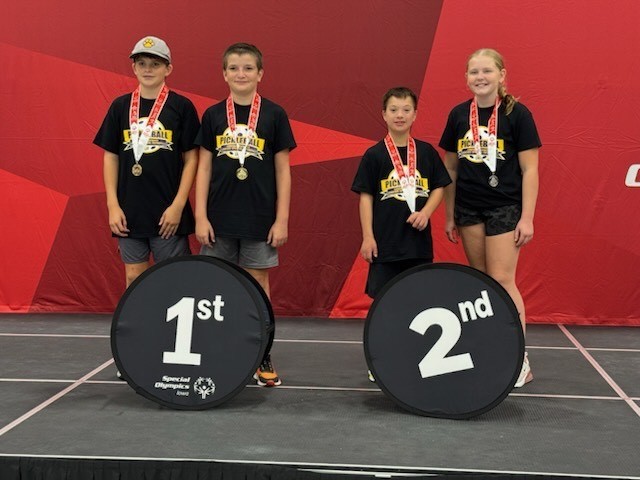 1st Place Unified Partner Will Bauer & Christopher Shenker,  2nd place Unified Partner Abbie Thole & Cole Michaelsen