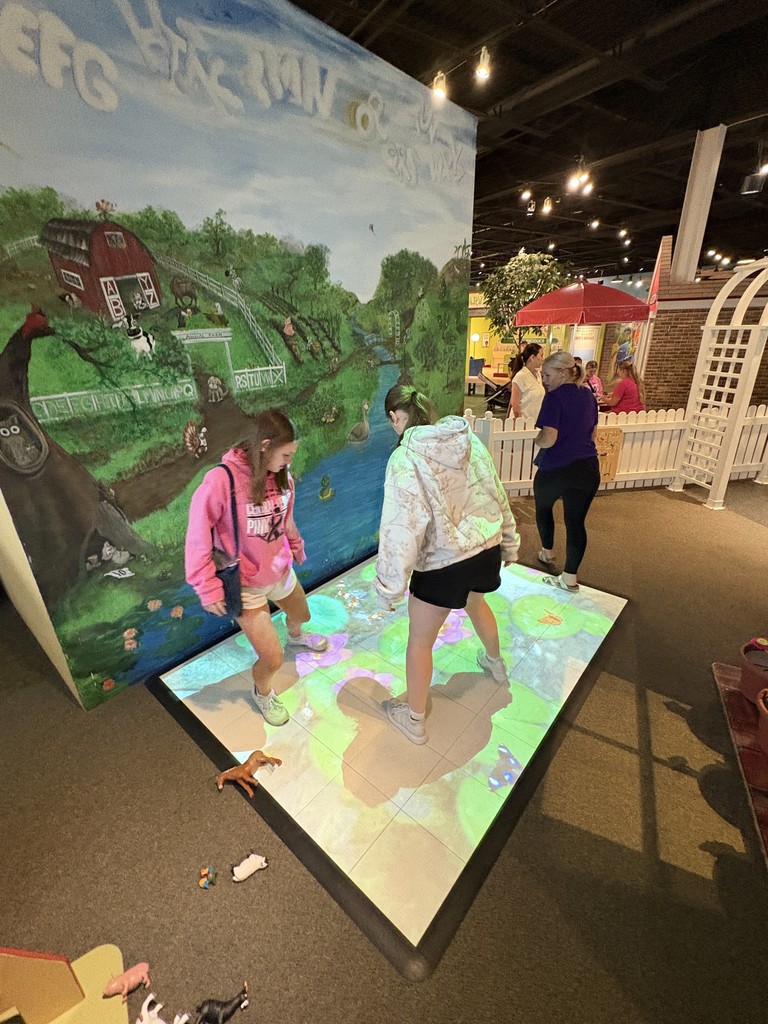 Early Childhood Curriculum students exploring creative learning environments at the Family Museum in Bettendorf