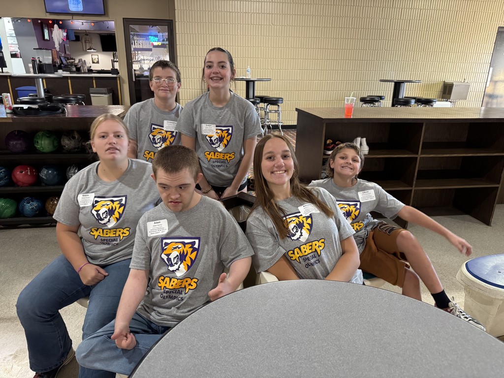 Central DeWitt Unified Special Olympics Team at bowling competition