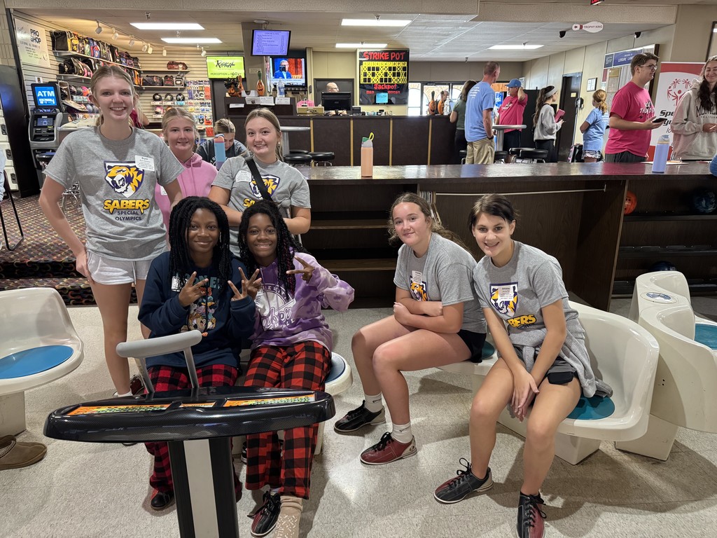 Central DeWitt Unified Special Olympics Team at bowling competition