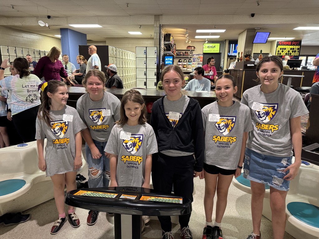 Central DeWitt Unified Special Olympics Team at bowling competition