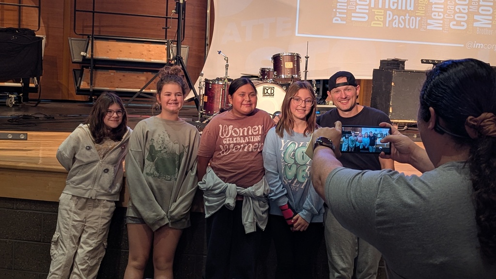 CDIS students with Motivational Speaker Cory Greenwood
