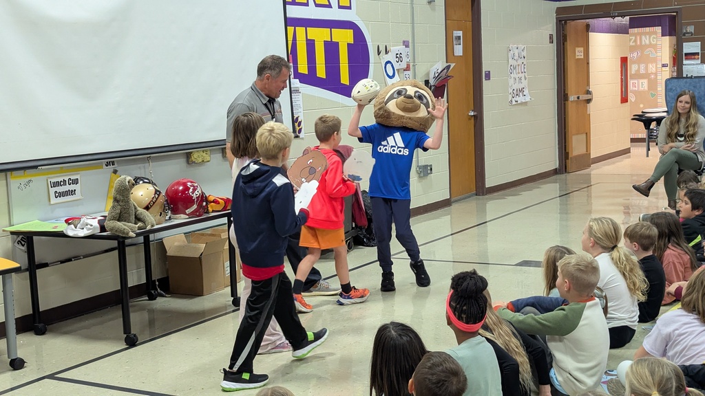 Students acting out Coach Sloth's book Hank the Bully