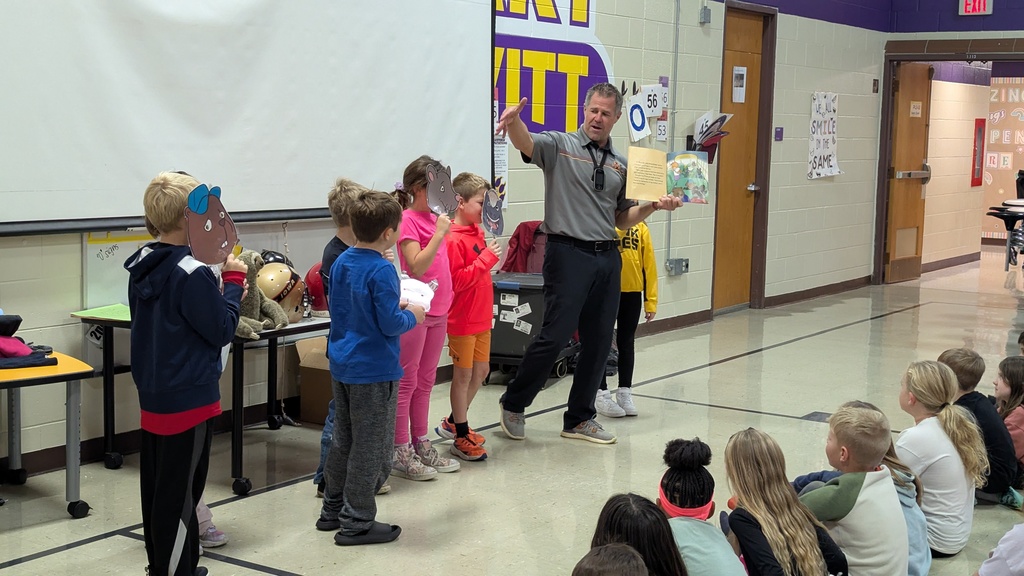 Students acting out Coach Sloth's book Hank the Bully