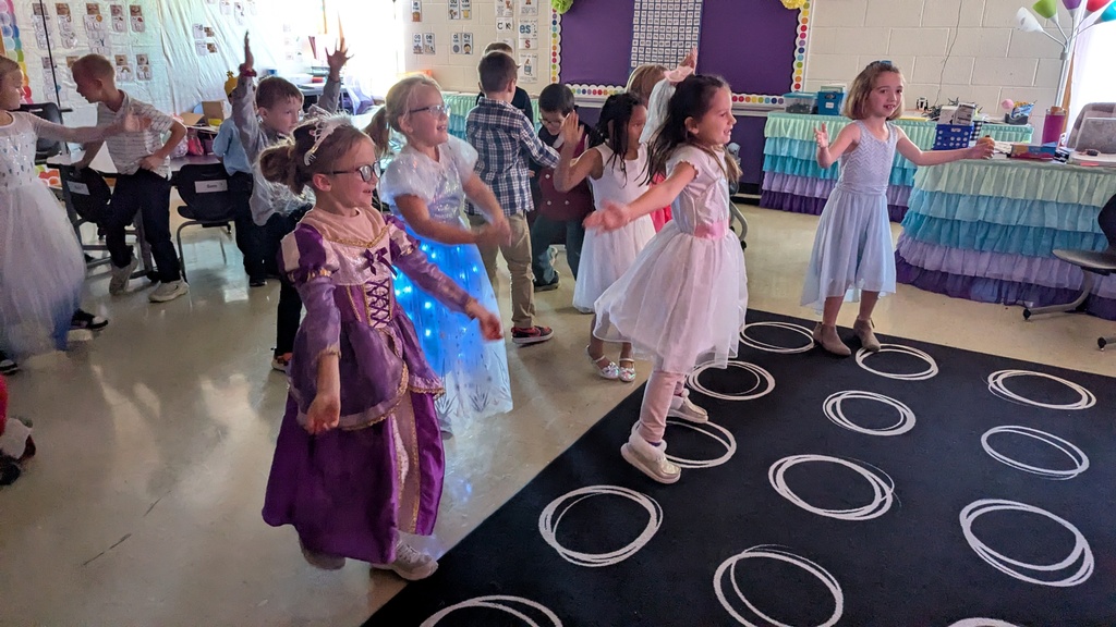 First graders dancing at the Royal Ball