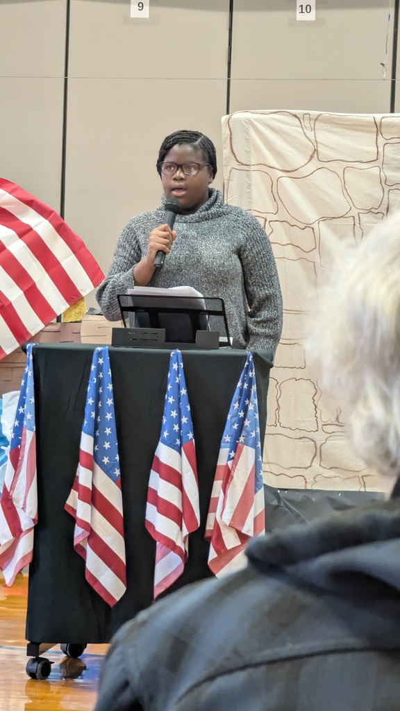 CDIS students performing at Veterans Day assembly