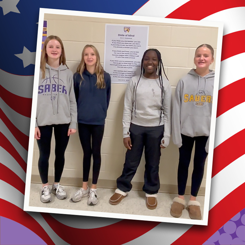 CDMS Student Leadership thanking veterans