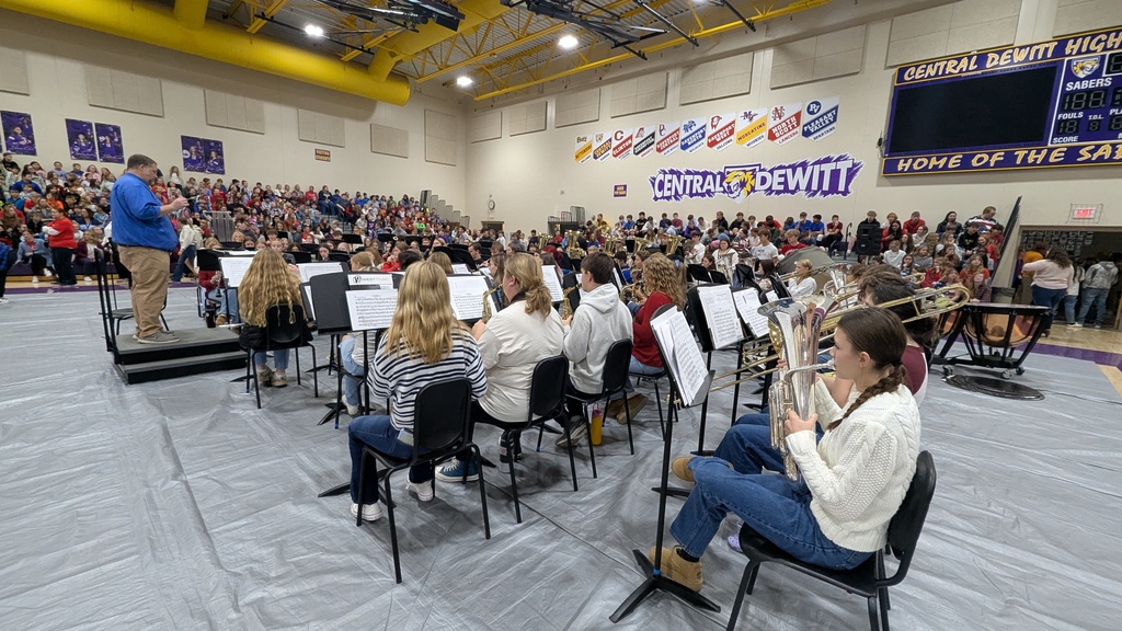 CDHS band performing at Veterans Day assembly