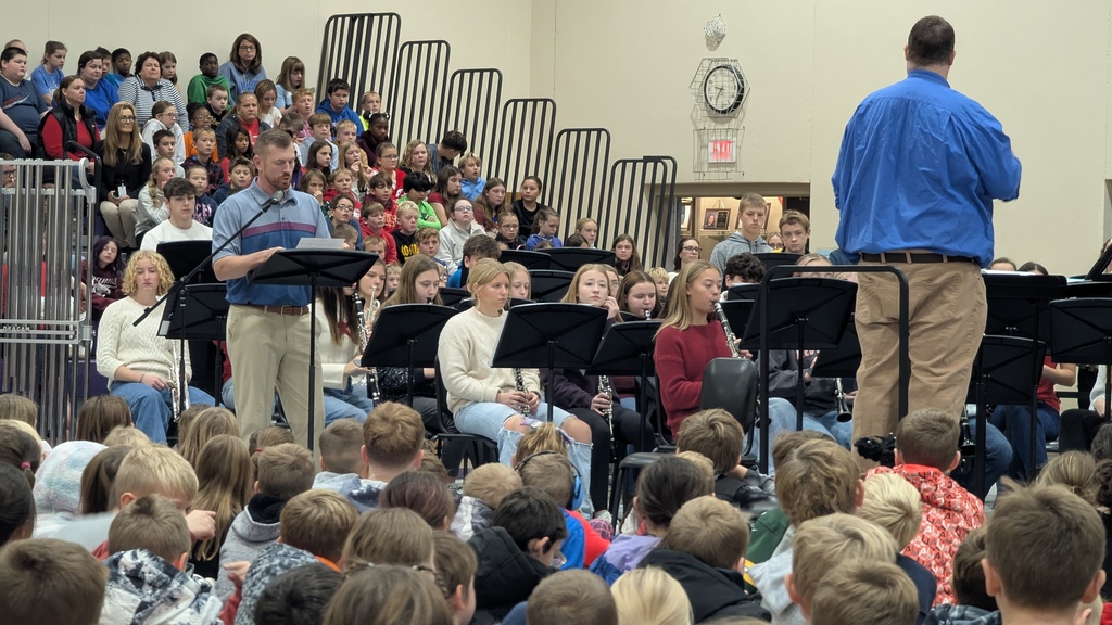 Matt Ohnemus and CDHS band performing at Veterans Day assembly