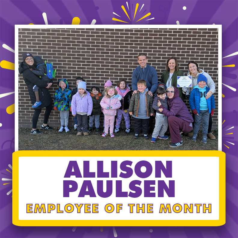 Allison Paulsen and her preschool class